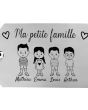 Porte-clés gravé ma famille - gravure