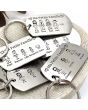 Porte-clés gravé ma famille personnalisé