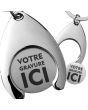 Porte-clés jeton de caddie gravé - on