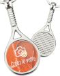 porte-cles logo raquette tennis