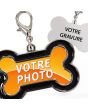 porte-clés médaille chien - over