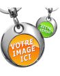 Porte-clés Métal Eclipse double face - on