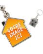 Porte Clés Métal Maison personnalisé - on