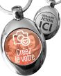 Porte-clé photo personnalisé avec Jeton - votre image