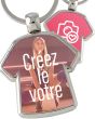 Porte clés métal personnalisé T-Shirt - votre image