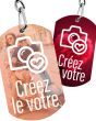 Porte-clés personnalisé photo étiquette - votre image