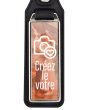 Porte clés photo métal et cuir 50x18mm - votre photo