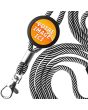 Lanyard tour de cou - cordon blanc - on