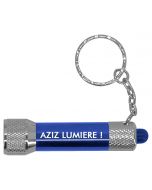 Porte-clés Lampe Torche Bleu LED