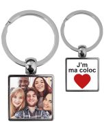 porte-clés personnalisé photo colocation