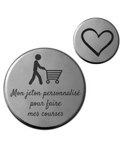 jeton de caddie gravure personnalisé