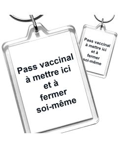 Porte Clés passe vaccinal FACILE