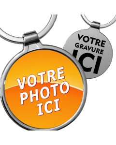 Porte-clés personnalisé photo luxe