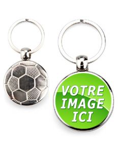 Porte clés love coeur ou ballon de foot en métal