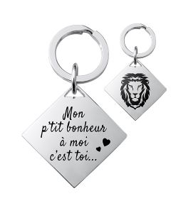 Porte-clés initiales à personnaliser, cadeau St Val - Print Your Love