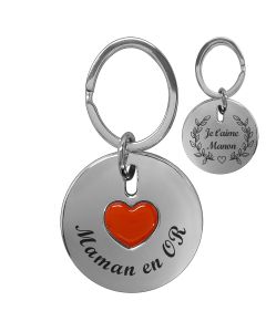 Porte clef Les Clé de mon coeur en argent à partager en deux – Jewelssimo