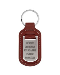 Porte clés métal personnalisé homme