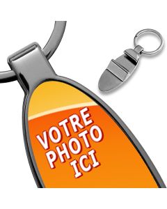 porte clés photo décapsuleur ovale personnalisé