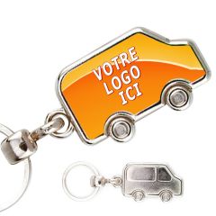 Porte clés photo métal camionnette
