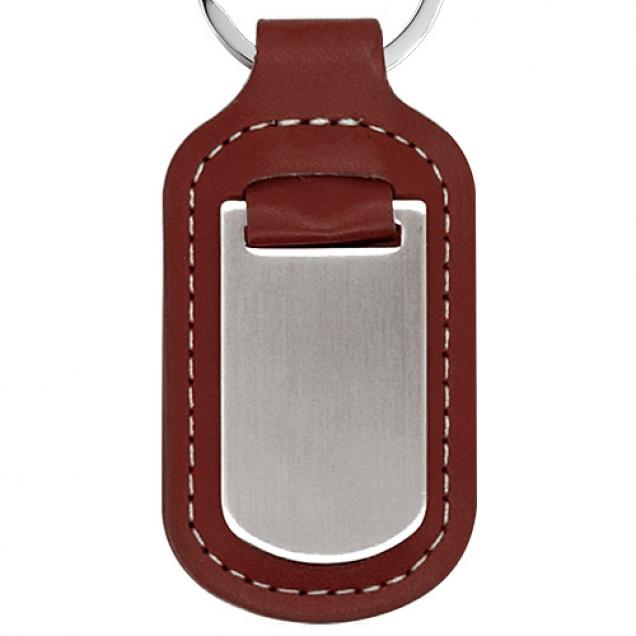 Porte-clés métal personnalisé cuir - Cadeau homme