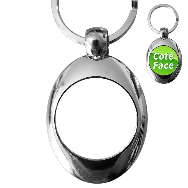 Porte-clés Personnalisable Photo Et Texte Gravé - Double Face, Acier, Couche Protectrice - Cadeau Personnalisé Pour Anniversaire, Noël