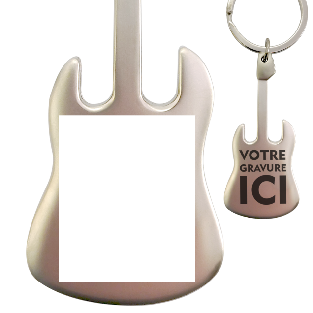 Porte Cles Metal Guitare, objet publicitaire