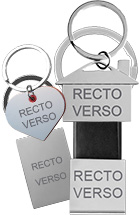 Porte-clés avec votre gravure