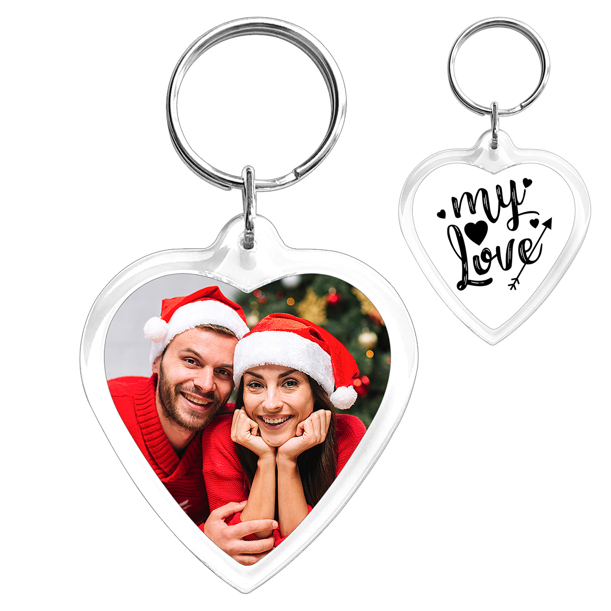 porte-cles coeur pour noel