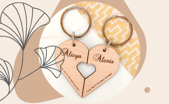 Porte-clés saint-valentin