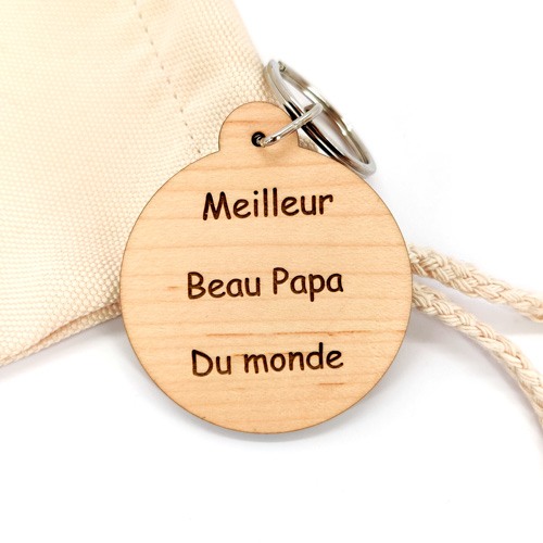 porte-clés bois cadeau fête des pères